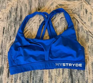 Lululemon Women’s My Stryde Blue Sport Bra Size Medium thumbnail 1