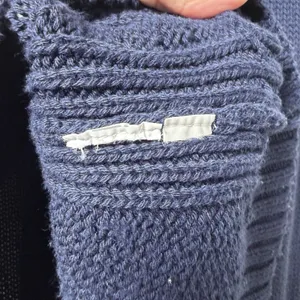 J.Crew Women's Oarsman Navy Roll Neck Sweater XXS Preppy Fisherman Knit‎ Cozy thumbnail 7