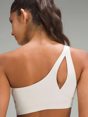 Lululemon Ribbed Nulu Asymmetrical Yoga Bra *Light Support, A/B Cup. New thumbnail 2