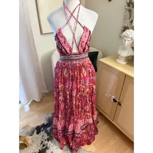 Free‎ People Real Love Print Maxi Dress In Meadow Como Bohemian Size Medium thumbnail 3