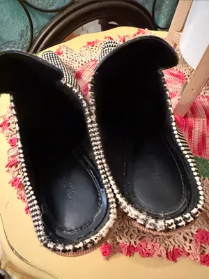 🏁🏁🏁BOGOHO🏁🏁🏁Gianni Bini Women's Black & White Houndstooth Ankle Boots-6.5 thumbnail 6