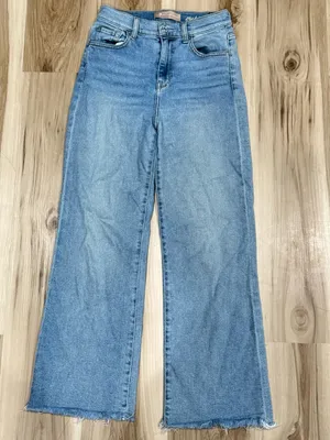 7 For All Mankind Vintage Luxe Cropped Alexa Raw Hem Jeans Women’s 25 thumbnail 2