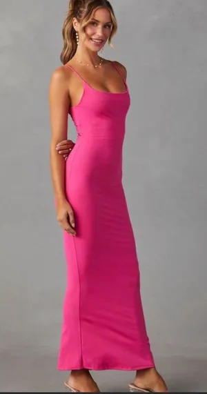 Pink Maxi Dress thumbnail 2