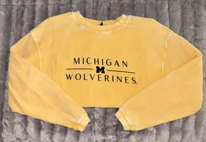 Chicka-d University of Michigan Wolverines Maize Sweatshirt thumbnail 1