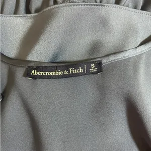 Abercrombie & Fitch Women Coquette Balletcore Cami Top Sl Blue Satin Ruched‎ thumbnail 7