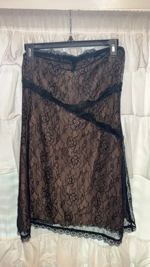 Tiger Mist Mini Dress Black Lace thumbnail 2