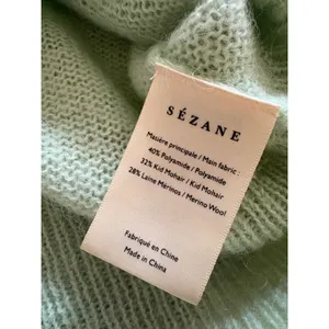 Sezane Alberto Jumper in Pastel Green Size Extra Small Knit thumbnail 5