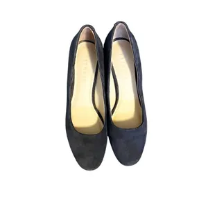 Trenery Navy Blue Suede Kendel Leather Round Toe Midi Heel‎ Size 6.5 thumbnail 5