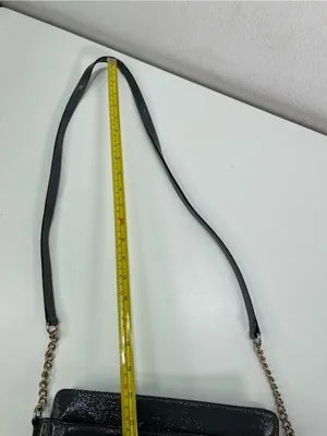Kate Spade New York Gray Small Leather Crossbody Bag Outside Pocket Coquette thumbnail 11