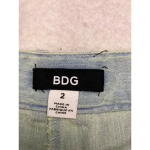 BDG Pleated Balloon Pants Womens 2 Light Wash Denim High Rise Tapered‎ Jeans thumbnail 2
