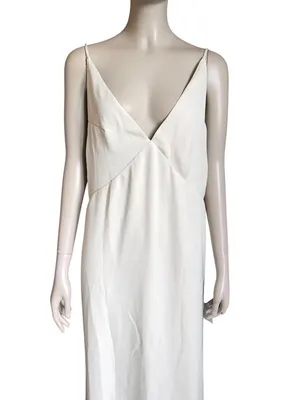 NWT ASOS Light Beige V Neck Dress thumbnail 3