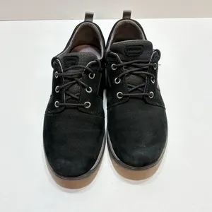 Aravon Shoes Womens 10D Pyper Plain Toe Sneakers Black Leather Lace Up Comfort thumbnail 7