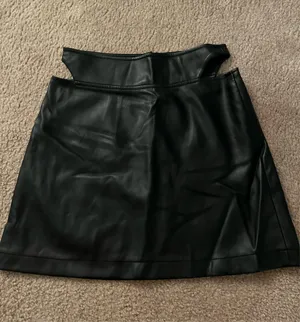 Forever 21 Leather Cut Out Skirt thumbnail 1