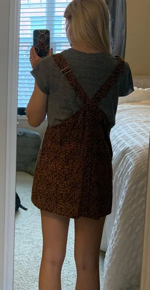 Forever 21 Leopard  Overall Dress thumbnail 8