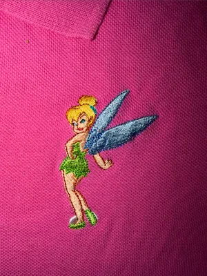 Disney Bright Pink Tinker Bell Polo Top thumbnail 3