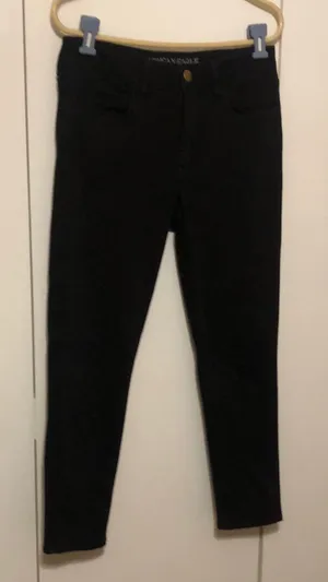 American Eagle Outfitters Super Stretch Hi-Rise Jegging Crop AEO Denim Women’s 8 thumbnail 1
