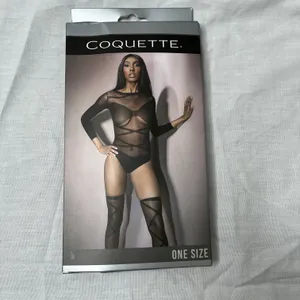Coquette black banging body bodysuit lingerie one size thumbnail 2