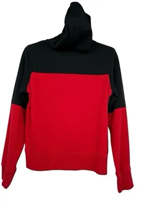 The North Face Women’s M Red Black Fleece Logo Hoodie Pullover NF0A3X75 thumbnail 9
