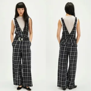 Free People Mara Overalls Black Combo 6 thumbnail 2