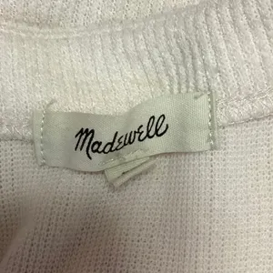 Madewell Cream Ribbed Knit Balloon Sleeve Button Up Cardigan Sweater Top Size XS thumbnail 3