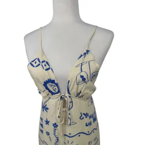 Paper Heart Vino Maxi Dress XL Coastal Resort Summer Wine Beach Cruise Open Back thumbnail 3
