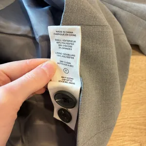 NWT Avec Les Filles x Anthropologie Sculpted Hourglass Blazer Jacket Grey Size S thumbnail 9