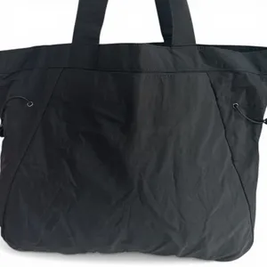 ODODOS 18L Side Cinch Tote Bag Black Lightweight Gym Travel Beach Shopper NWT thumbnail 2