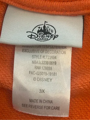 Disneyland Plus Size Orange Sequin Mickey Mouse Sweatshirt Top 3X Fall Halloween thumbnail 7