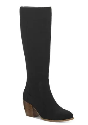 Style & Co. Warrda Faux Suede Zip-Up Mid-Calf Boots Cushioned Goring Size 10 NEW thumbnail 1