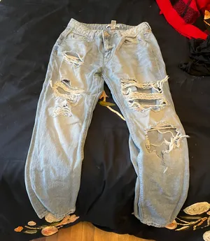 Refuge Ripped Mom Jeans thumbnail 1