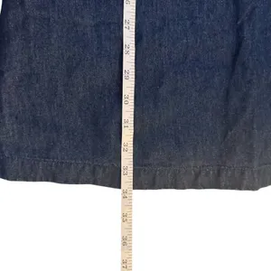 J. Crew Women's Puff-Sleeve Denim Popover Dress Blue Small Cotton Linen Preppy thumbnail 12