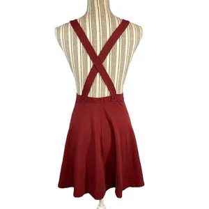 ASOS Maroon Sleeveless Crisscross Opened Back Mini Dress Women Sz 4 thumbnail 2
