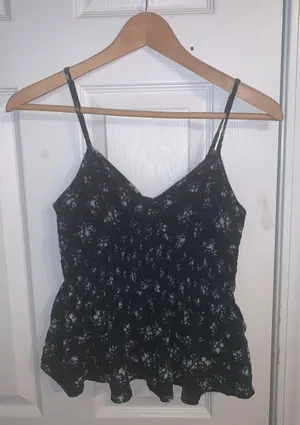 Navy Floral Tank thumbnail 1