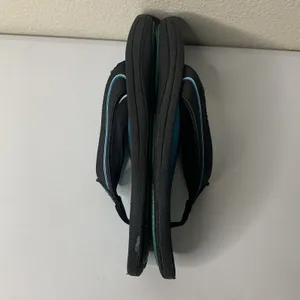 Olukai Bright Blue Black Sandals Flip Flops Women’s Sz 8 *See Note thumbnail 4