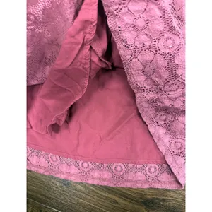 Abercrombie & Fitch Strapless Floral‎ Lace Mini Dress - Mauve / Plum (Size S) thumbnail 5