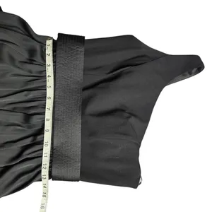 White by Vera Wang Black One-Shoulder Dress W/ Belt‎ Sash Size: 4 thumbnail 4