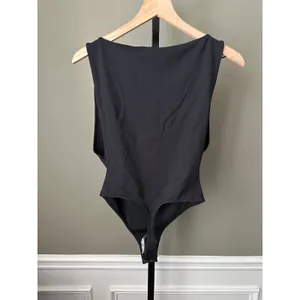 Free People Intimately Boat Neck Black Tank Bodysuit NWT Small thumbnail 3