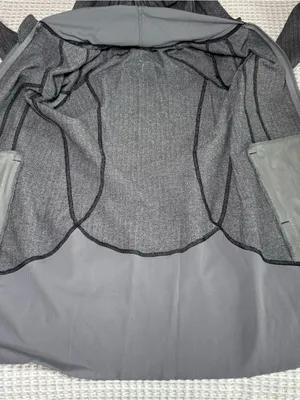 Lululemon Jacket Womens 6 Gray Daily Practice Hooded Full Zip Flecked Athletic thumbnail 7