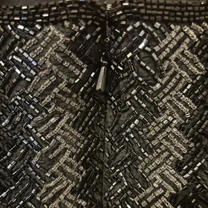 Vintage Scala 100% Silk‎ Formal Gown With Velvet and Sequins Size Medium thumbnail 9