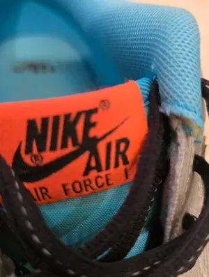 {7Y/W8.5} Nike Air Force 1 GS Sky Nike Metallic Silver Hyper Crimson Toggle thumbnail 11