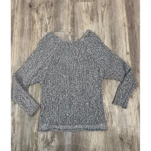 Free People Bright Lights grey marled knit sweater Size XS‎ thumbnail 4