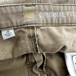 Carhartt Rugged Flex Original Fit Crawford Pants Straight Canvas Khaki Tan 16T thumbnail 3