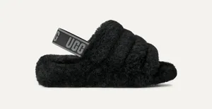 UGG FLUFF YEAH leopard print slippers thumbnail 3