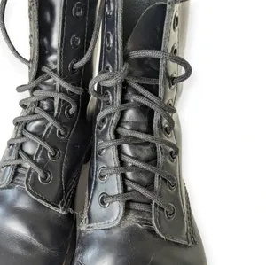 Dr. Martens Black 1460 Size 6 Smooth Leather Lace Up Boots Grunge Punk thumbnail 12