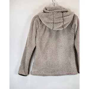 Kuhl Womens Flight Jacket Beige Avina Full Zip Sherpa Fleece Hooded Outdoor XS thumbnail 11