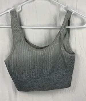 aerie chill play move grey sports bra thumbnail 1