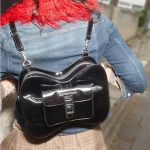 Dr. Martens Vegan Bow Bag in Black Oxford - NWT thumbnail 2