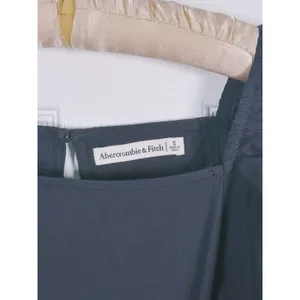 Abercrombie & Fitch Poplin Flutter Sleeve Top Small Black Preppy Quiet Luxury thumbnail 4
