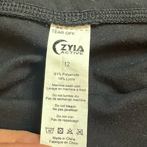 Zyia Active Women’s Classic Black Ascend High Rise Leggings 24” Inseam Size 12 thumbnail 10