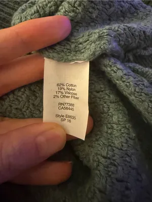 Madewell Landmark Side-Zip Sweater Medium Blue Teal Textured Knit thumbnail 6